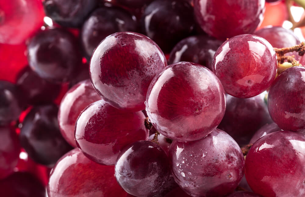 Red grapes