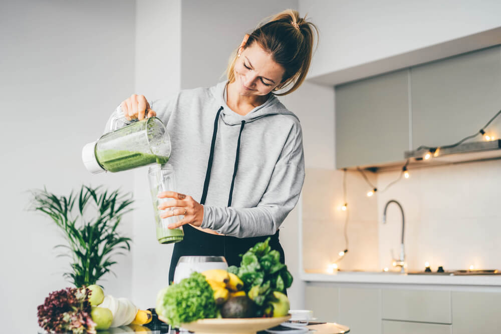 Woman living a healthy lifestyle