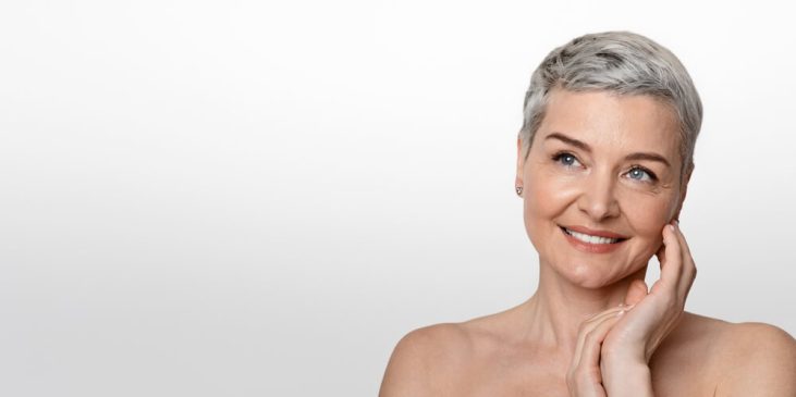 woman skincare grape stem cells